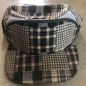 Supreme Five Panel Plaid and Mesh Snapback